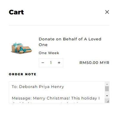 Donate on Behalf of A Loved One